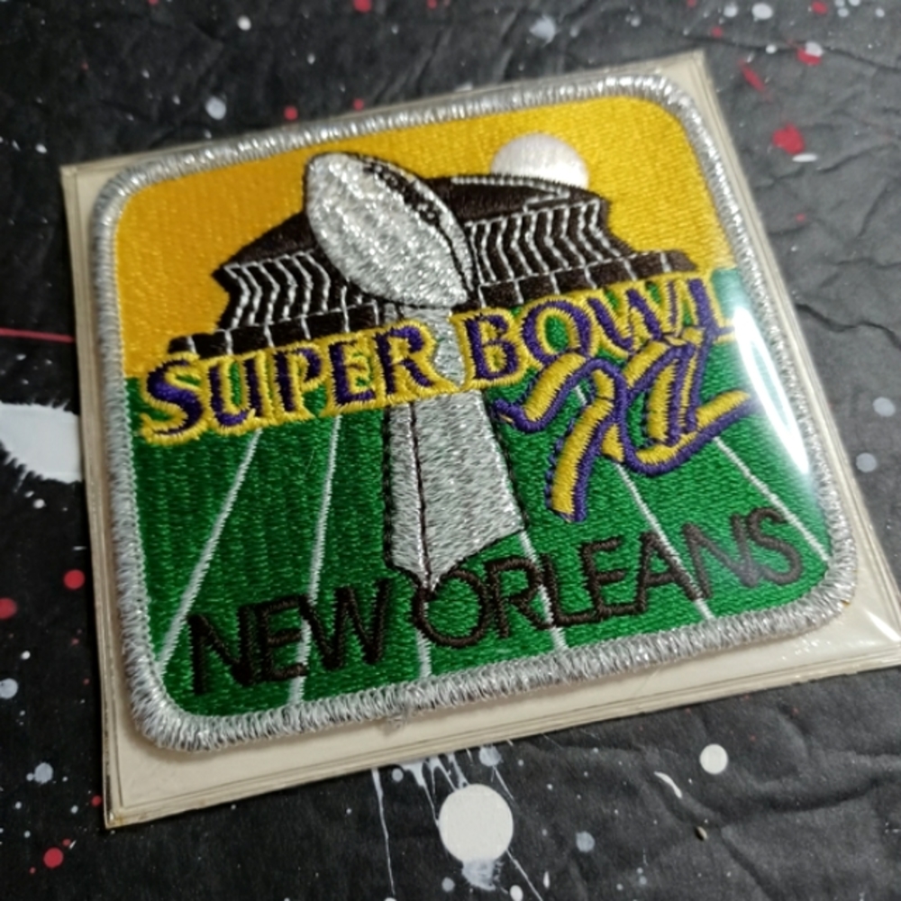 Super Bowl XII throwback 1978 sealed deadstock NFL promo tribute patch RARE - Picture 2 of 7